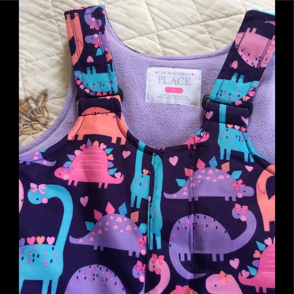 The Children’s Place dinosaur snow pants